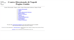 Desktop Screenshot of centrodirezionapoli.it